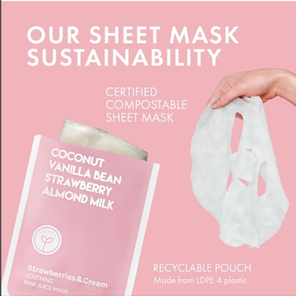 Strawberries & Cream Soothing raw juice mask - Picture 4 of 7